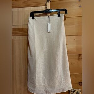 Elegant Cream sequin Skirt